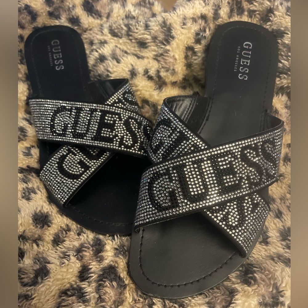 NWOT! Guess Rhinestone Sandals.